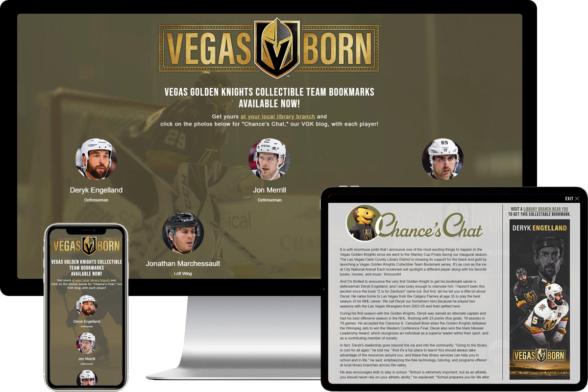 Vegas Golden Knights Bookmarks